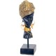 Statuette Buste Femme Africaine, Collection Swazi, H 23 cm
