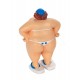 Figurine Bord de Mer : Baigneuse Ronde en Bikini et Tongs, Hauteur H 13 cm