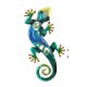 Le gecko coloré, modèle bleu H31 cm