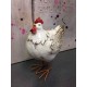 Animal Déco : Duo Coq & Poule Charmants, Taille XL, H 29 cm