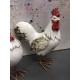 Animal Déco : Le Coq Charmant, Taille XL, H 29 cm