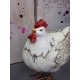 Animal Déco : La Poule Charmante, Taille XL, H 24 cm