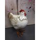 Animal Déco : La Poule Charmante, Taille XL, H 24 cm