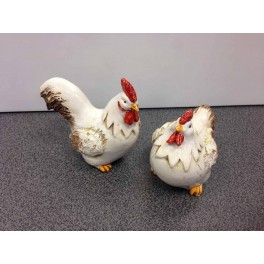 Duo poulettes charmantes, Taille XS, H 7,5 cm